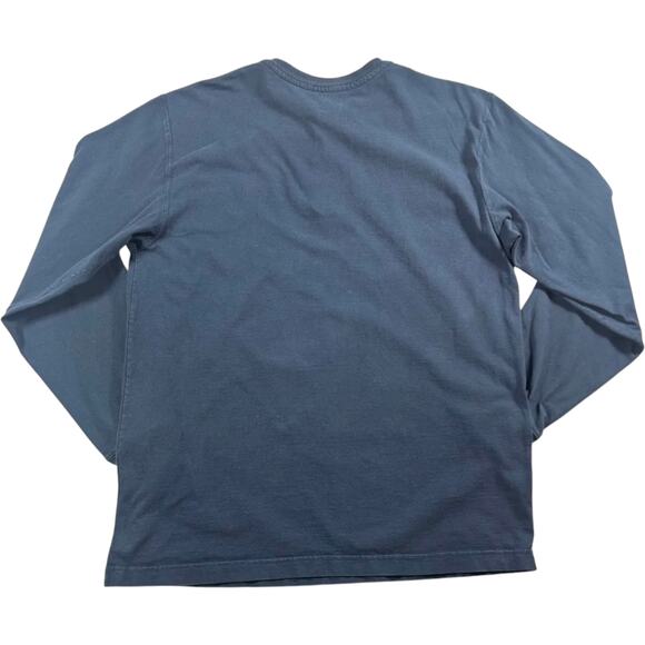 Carhartt work wear - Navy blue Men's Long Sleeve Henley shirt - Size: Medium - Picture 2 of 7